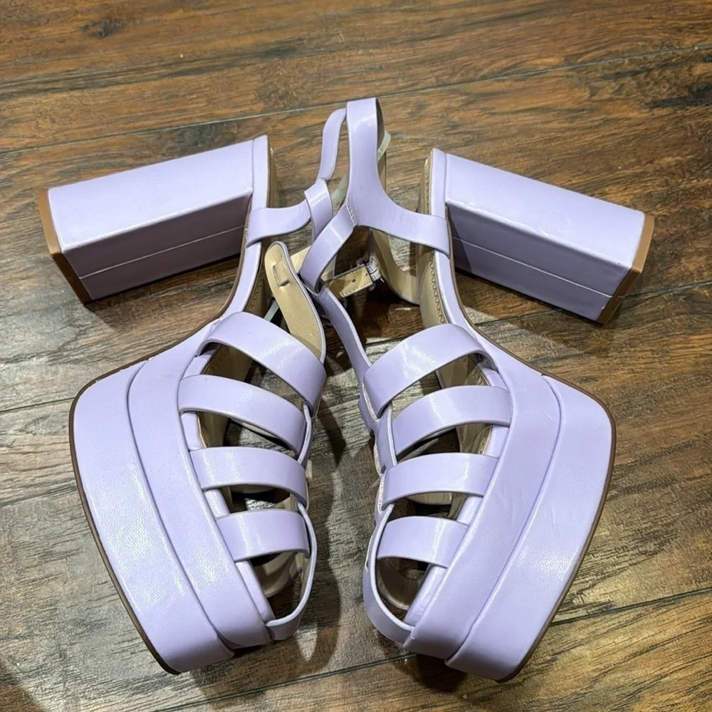 NEW! BP Purple Amaya Fisherman Platform Sandals - Size 10 🏎️